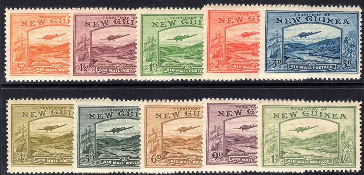 New Guinea 1939 air set to 1s fine unmounted mint.