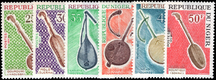 Niger 1971 Musical Instruments unmounted mint.