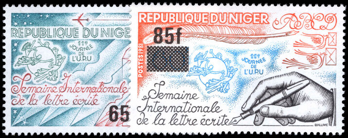 Niger 1981 International Letter Writing Week unmounted mint.