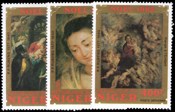 Niger 1982 Christmas. Paintings by Rubens unmounted mint.