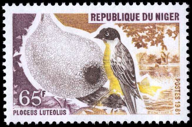 Niger 1981 65c Ploeus Luteolus unmounted mint.