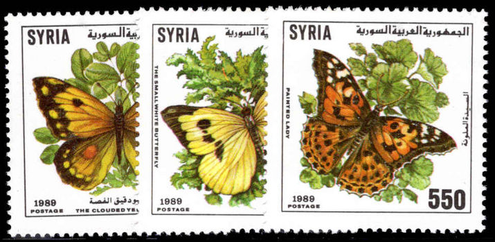 Syria 1989 Butterflies unmounted mint.