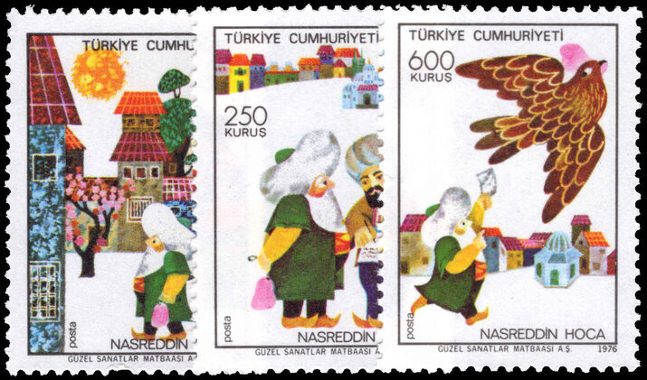 Turkey 1976 Nasreddin Hodja (humourist) Commem. The Liver and the Kite unmounted mint.