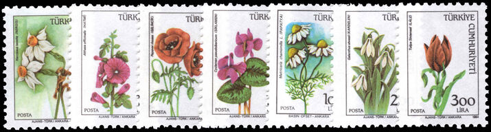 Turkey 1984-85 Flowers unmounted mint.