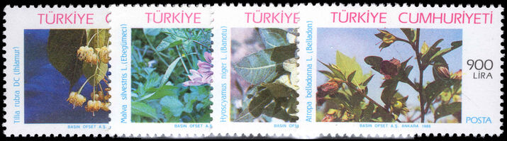 Turkey 1988 Medicinal Plants unmounted mint.