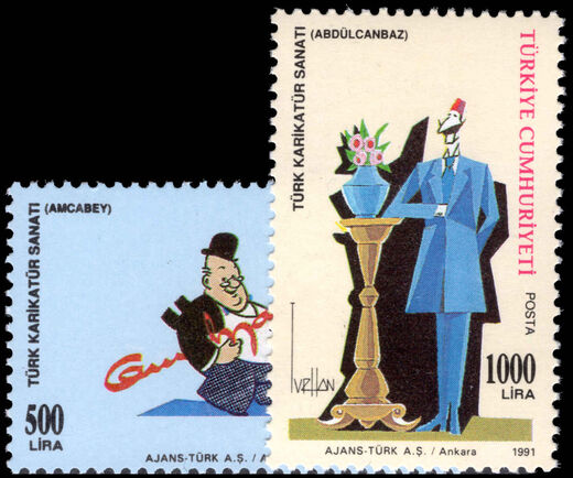 Turkey 1991 Caricature unmounted mint.