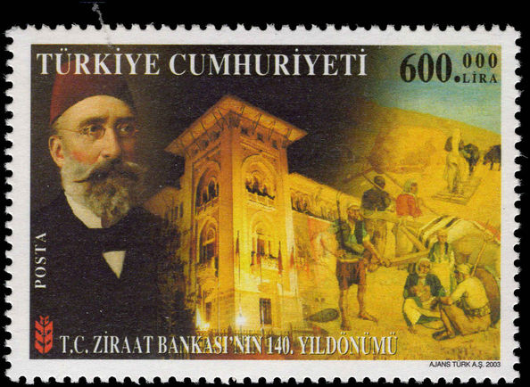 Turkey 2003 Ziraat Bank unmounted mint.