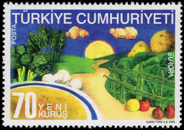 Turkey 2005 Europa. Gastronomy unmounted mint.