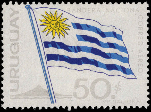 Uruguay 1965 50p Arms air unmounted mint.