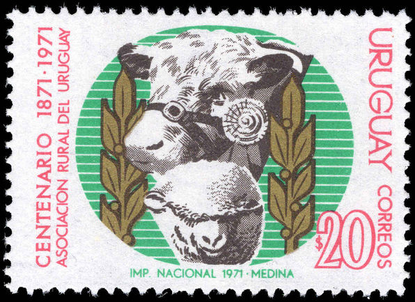Uruguay 1971 Uruguayan Rural Association unmounted mint.