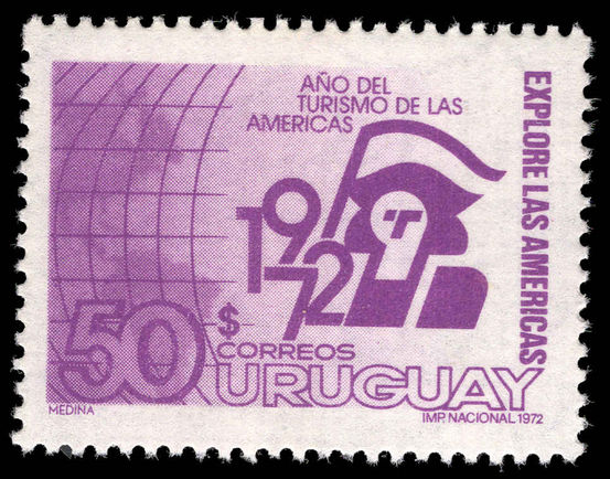 Uruguay 1973 American Tourist Year unmounted mint.