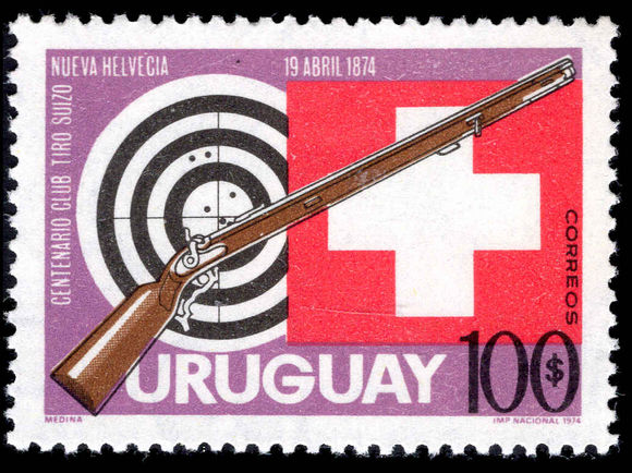 Uruguay 1973 Swiss Rifle Club unmounted mint.