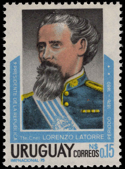 Uruguay 1975 Colonel Lorenzo Latorre unmounted mint.