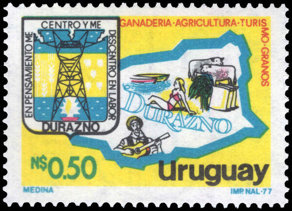 Uruguay 1979 Department of Durazno unmounted mint.