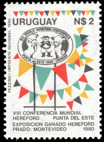 Uruguay 1980 Hereford Congress unmounted mint.