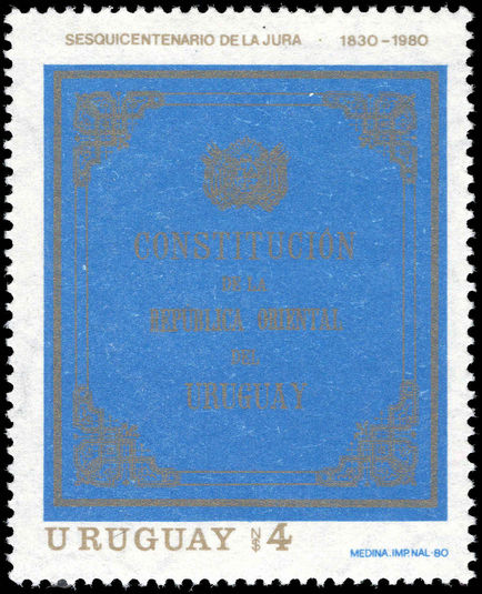 Uruguay 1980 Constitution unmounted mint.