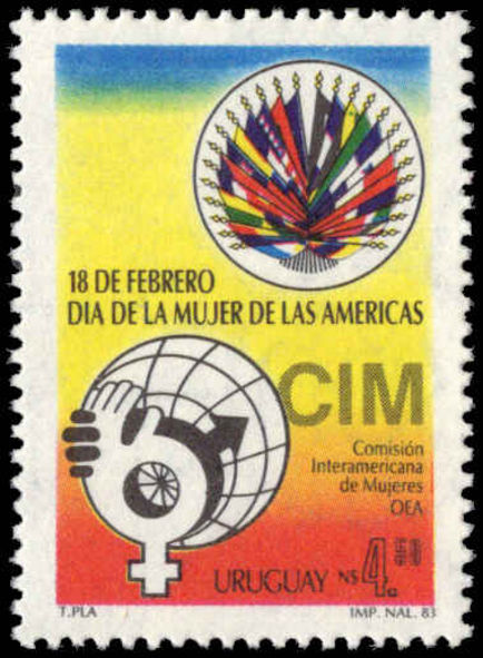 Uruguay 1984 American Womens Day unmounted mint.