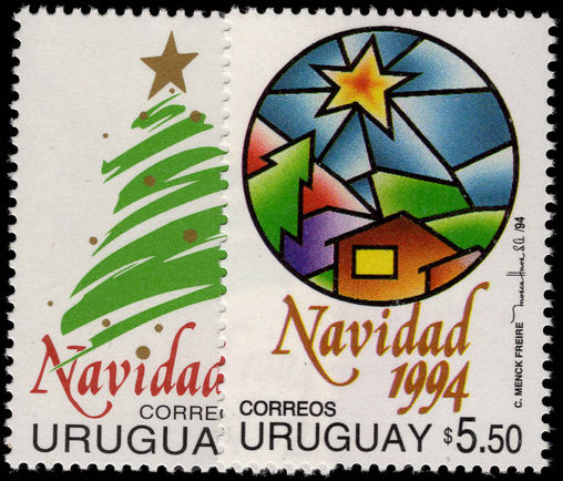 Uruguay 1994 Christmas unmounted mint.