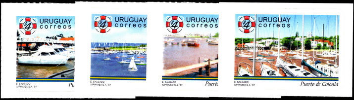 Uruguay 1997 Yachting Harbours unmounted mint.