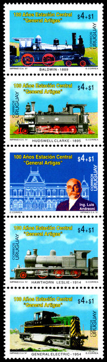 Uruguay 1997 Artigas Central Station unmounted mint.