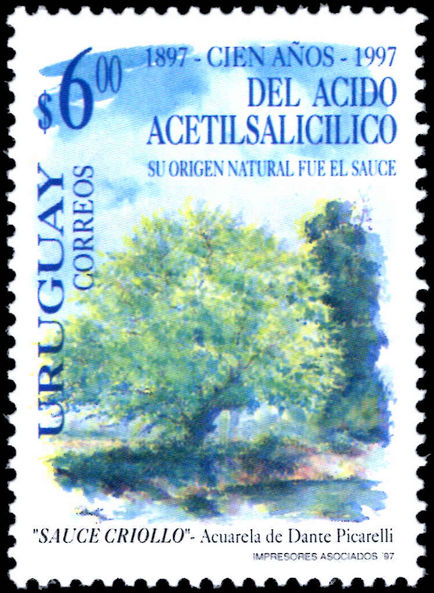 Uruguay 1997 Aspirin unmounted mint.