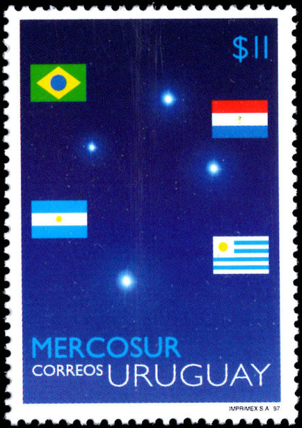 Uruguay 1997 Mercosur unmounted mint.