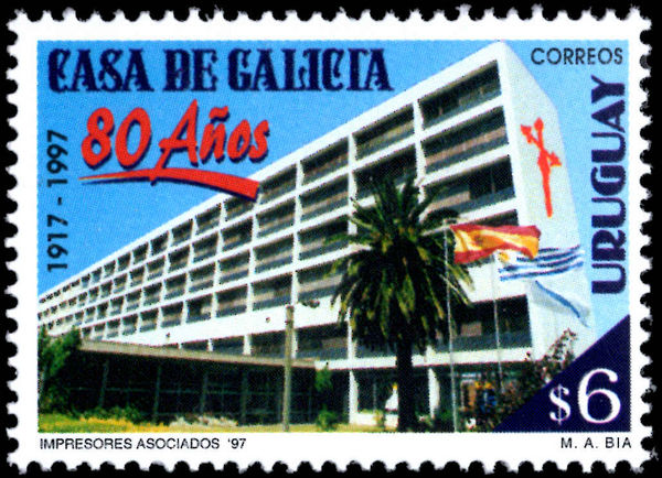 Uruguay 1997 Casa de Galicia unmounted mint.