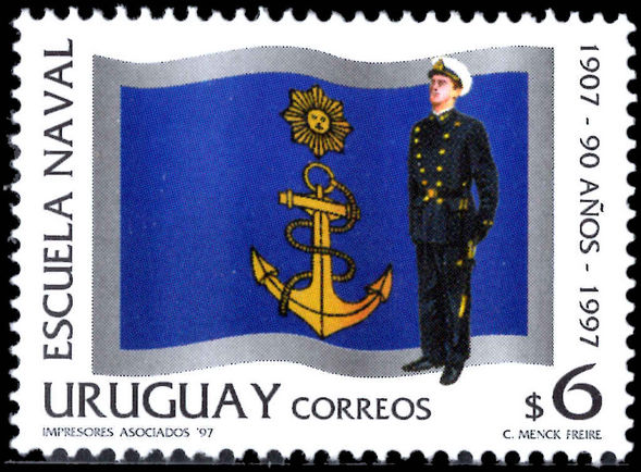 Uruguay 1997 Naval Academy unmounted mint.