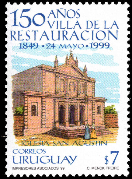 Uruguay 1999 150th Anniversary of Villa de la Restauracion unmounted mint.