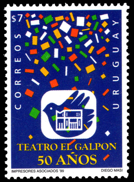 Uruguay 1999 50th Anniversary of El Galpon Theatre unmounted mint.