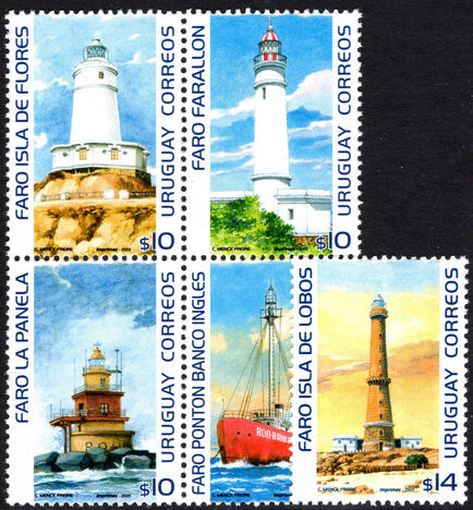 Uruguay 2004 Lighthouses unmounted mint.