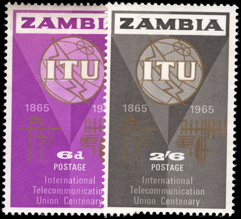Zambia 1965 ITU unmounted mint.