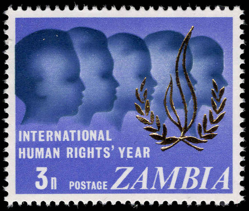 Zambia 1968 Human Rights unmounted mint.