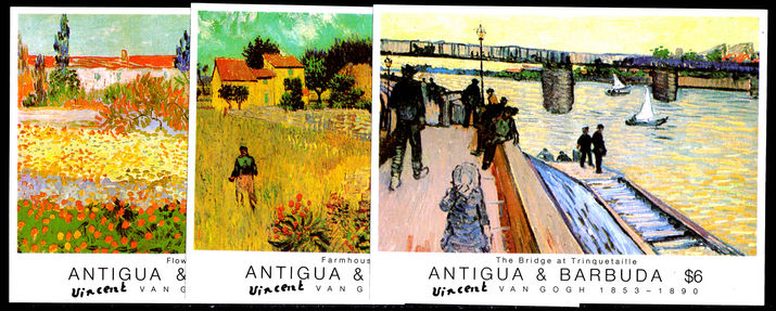 Antigua 1991 Vincent van Gogh souvenir sheet unmounted mint.