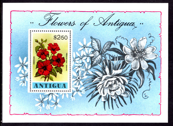Antigua 1978 Flowers souvenir sheet unmounted mint.