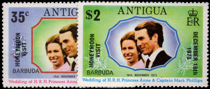 Barbuda 1973 Honeymoon Visit unmounted mint.