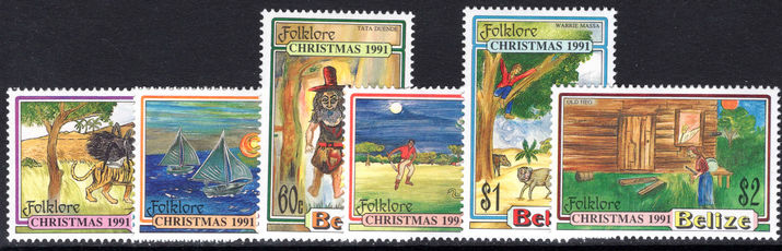 Belize 1991 Christmas. Folklore unmounted mint.