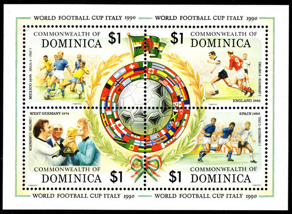 Dominica 1989 World Cup Football unmounted mint.