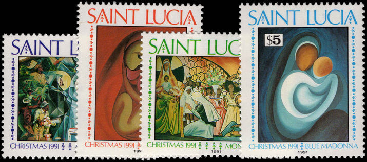 St Lucia 1991 Christmas unmounted mint.