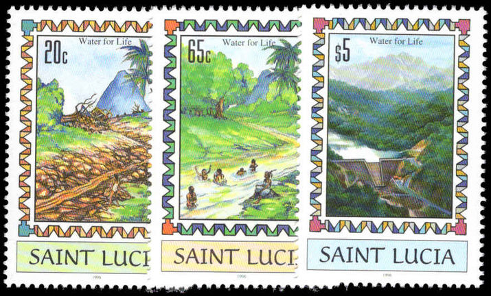 St Lucia 1996 Irrigation Project unmounted mint.