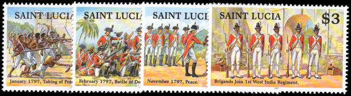 St Lucia 1997 Brigands War unmounted mint.