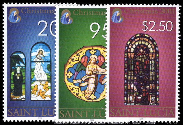 St Lucia 2001 Christmas unmounted mint.