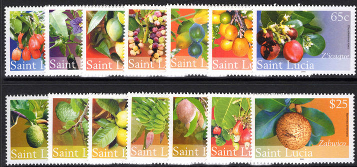 St Lucia 2005 Flowering Fruit unmounted mint.