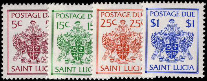 St Lucia 1991 Postage Due set unmounted mint.