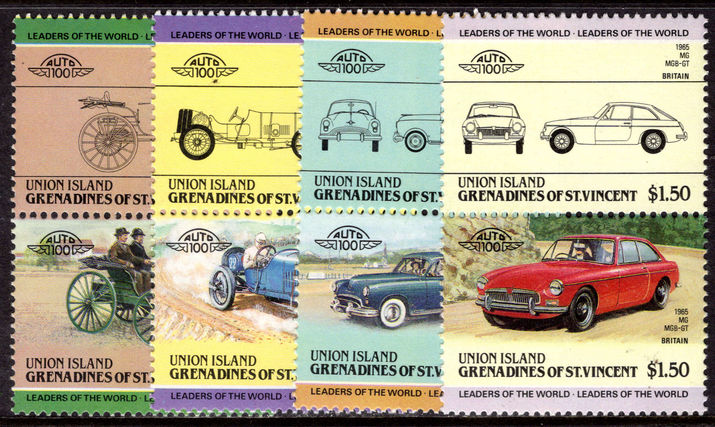 Union Island 1985 Automobiles (2nd series) unmounted mint.