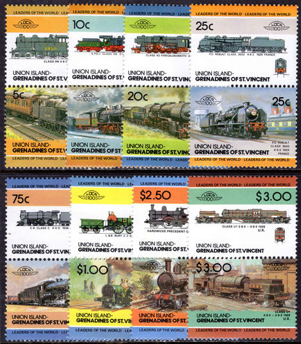 Union Island 1984 Railway Locomotives (2nd series) unmounted mint.