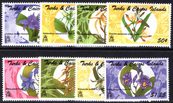 Turks & Caicos Islands 1995 Orchids unmounted mint.