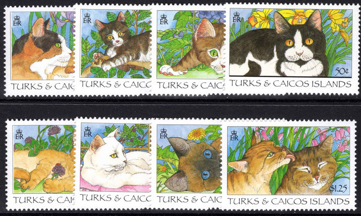 Turks & Caicos Islands 1995 Cats unmounted mint.
