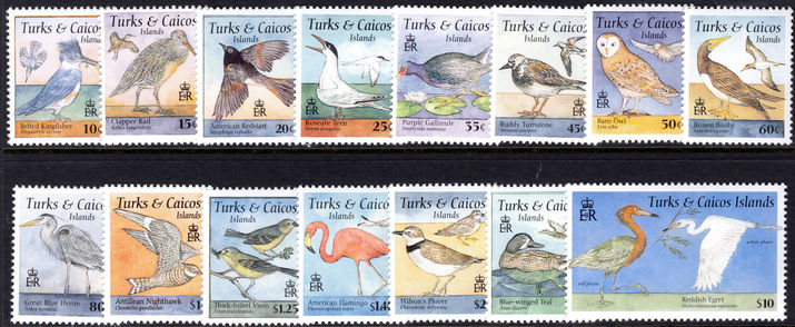 Turks & Caicos Islands 1995 Birds unmounted mint.