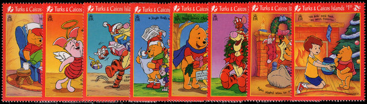 Turks & Caicos Islands 1996 Christmas Winnie the Pooh unmounted mint.